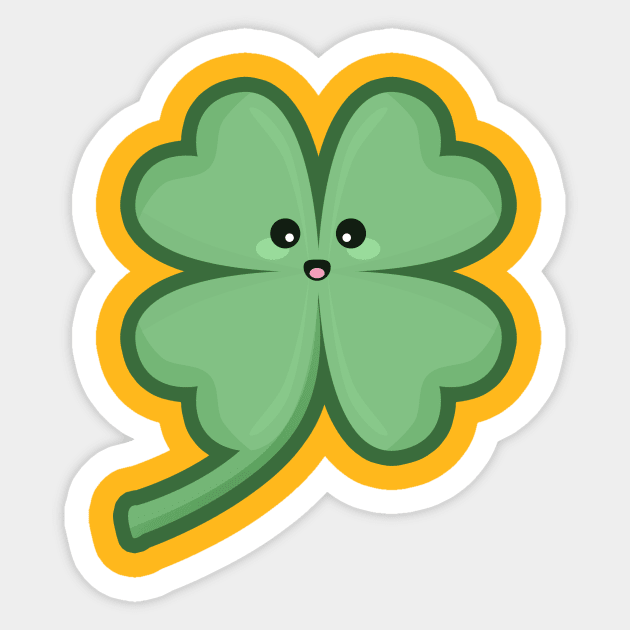 Kawaii Clover Sticker by KawaiiNir